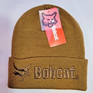 Bobcat Beanie‎ Hat Embroidered Logo Unisex Knit Cap Men Women One Size NWT New